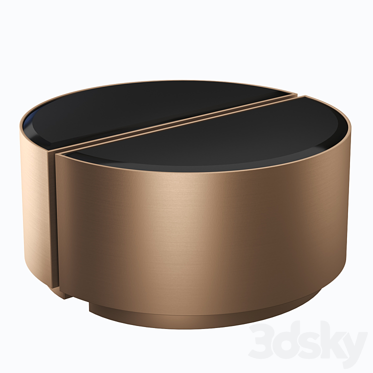 ASTRA SET OF 2 copper Side table Eichholtz 3DS Max Model - thumbnail 3