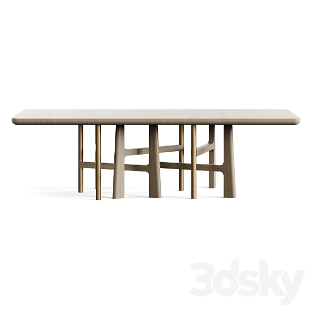 Atelier Tortil Wood I Table 3DS Max Model - thumbnail 2