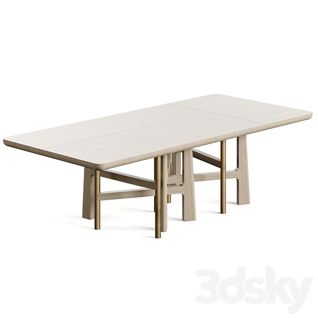 Atelier Tortil Wood I Table 3DS Max Model - thumbnail 4