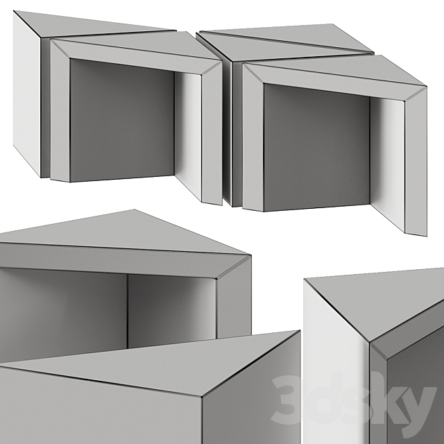 AtelierB Triangle Coffee Tables 3DSMax File - thumbnail 2