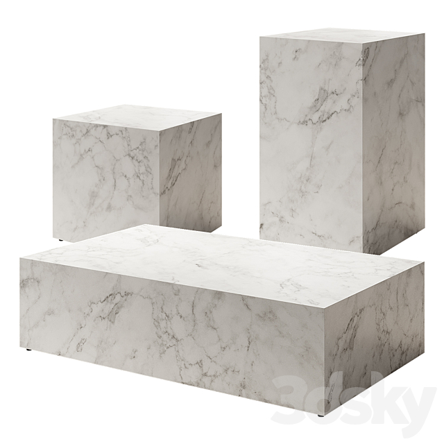 AUDO Plinth Marble Table by Norm (Menu) 3DS Max Model - thumbnail 3