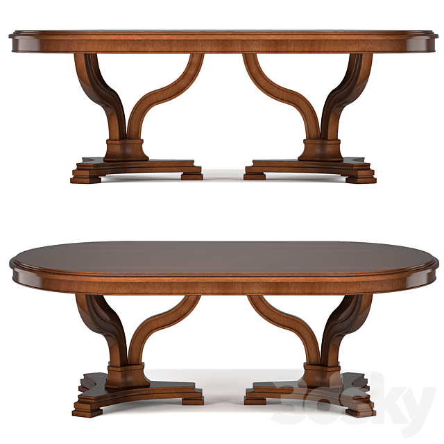 Avalon Heights-Art Epoch Pedestal Table 3DS Max Model - thumbnail 3