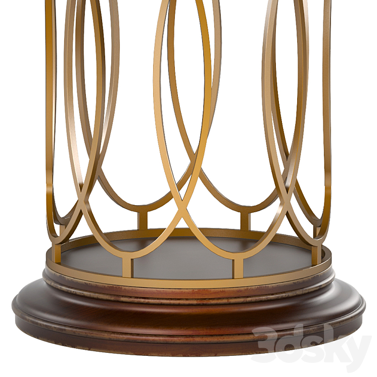 Avalon Heights-Neo Deco Pedestal Table 3DS Max - thumbnail 2