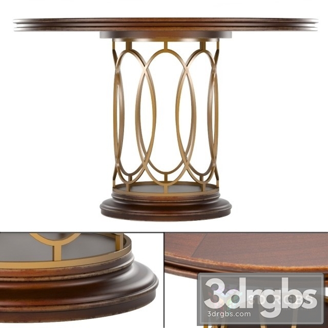 Avalon Heights Neo Deco Pedestal Table 3dsmax Download - thumbnail 1