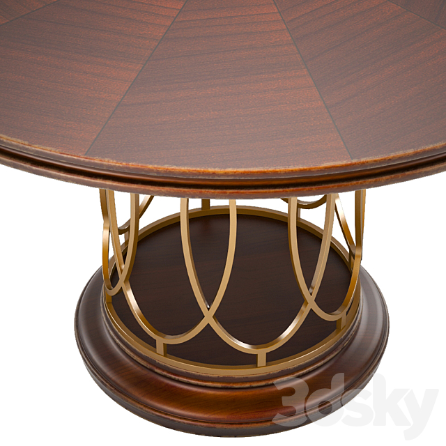 Avalon Heights-Neo Deco Pedestal Table 3DSMax File - thumbnail 3