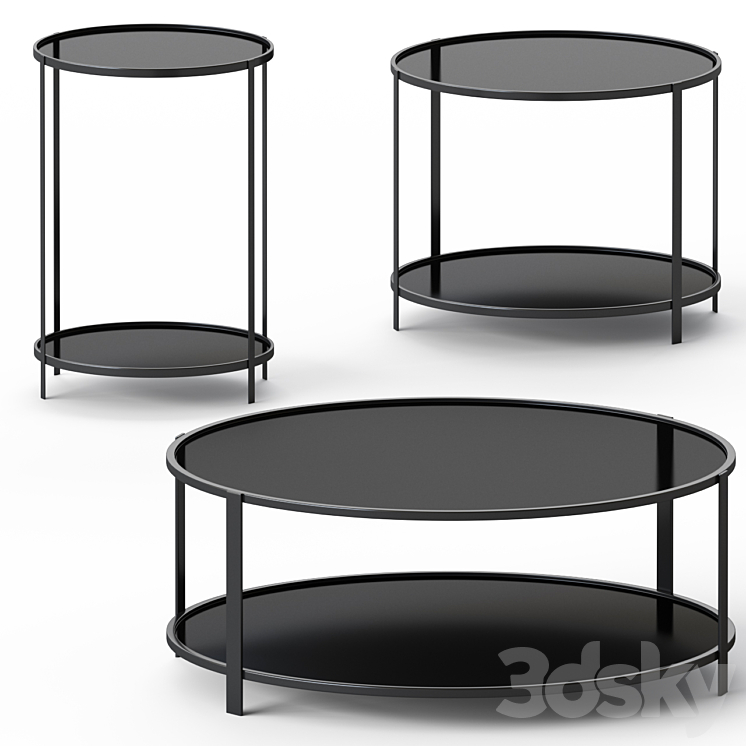 Aytm FUMI Tables 3DS Max Model - thumbnail 1