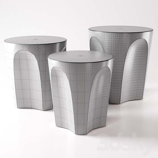 B & B_Colosseo_SMALL TABLES 3DS Max Model - thumbnail 3