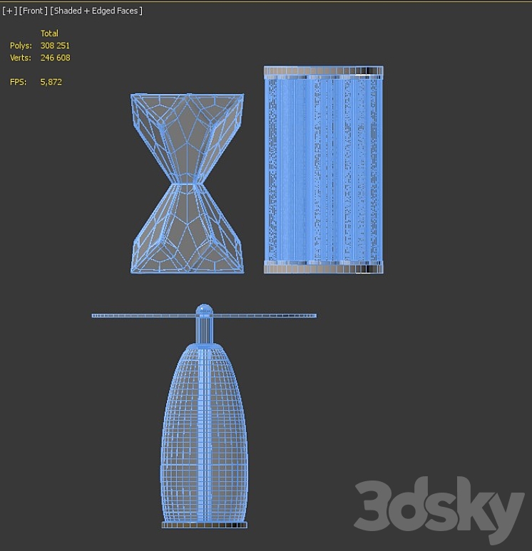 Baker table set 2 3DS Max Model - thumbnail 2