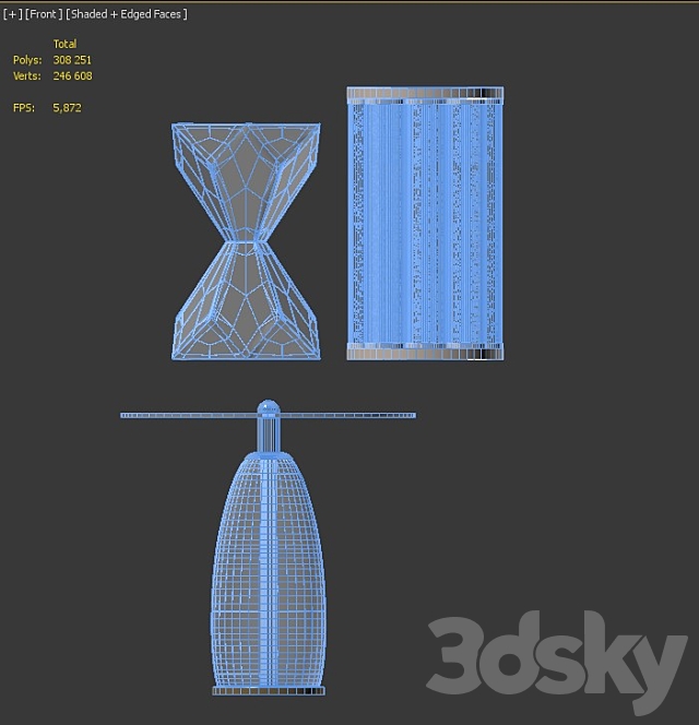 Baker table set 2 3DS Max Model - thumbnail 2