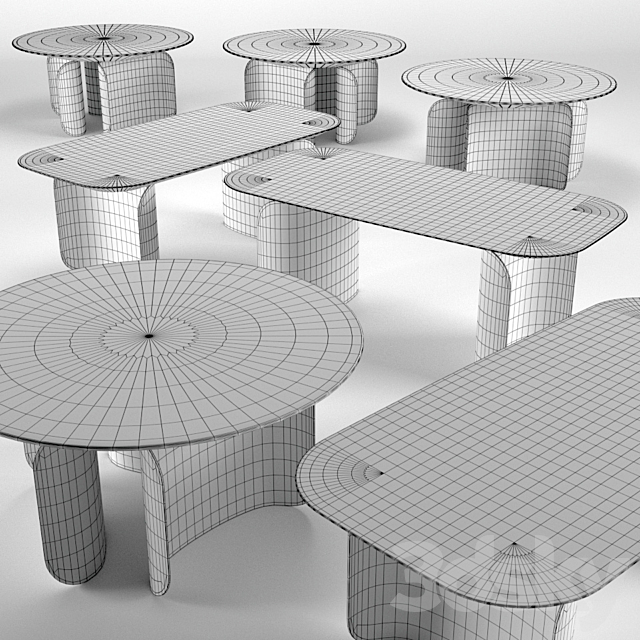 Barry tables by miniforms 3DSMax File - thumbnail 3