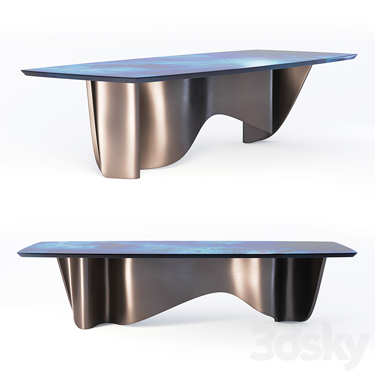 Based upon – Dining table 3DS Max Model - thumbnail 3