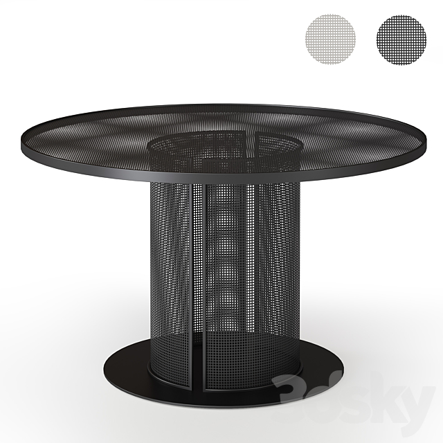 Bauhaus Dining Table 3DS Max Model - thumbnail 2