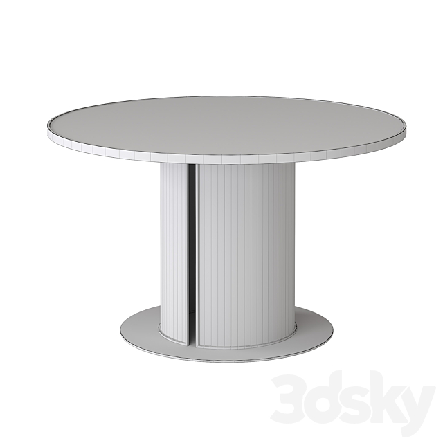 Bauhaus Dining Table 3DS Max Model - thumbnail 5