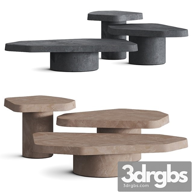 Baxter Bao Coffee Tables 3dsmax Download - thumbnail 1