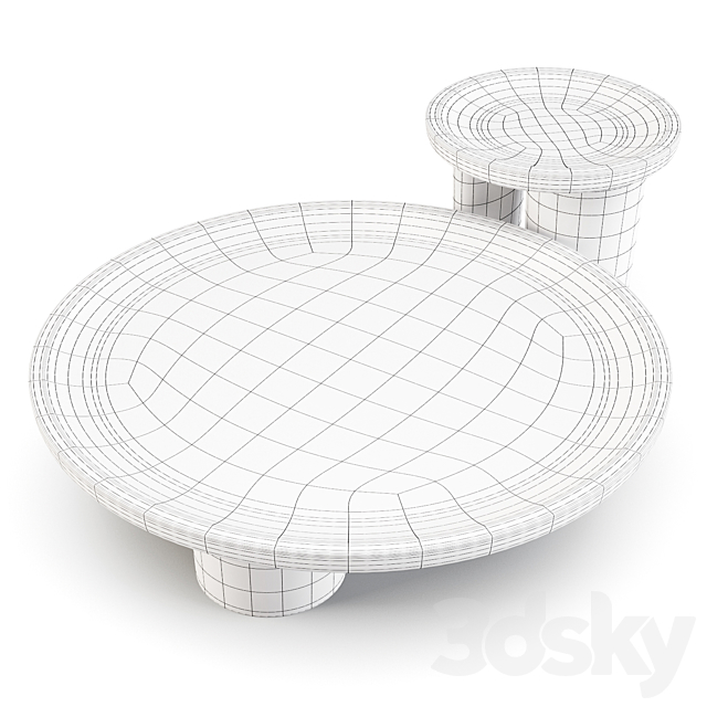 Baxter: Calix – Coffee Tables 3DSMax File - thumbnail 3