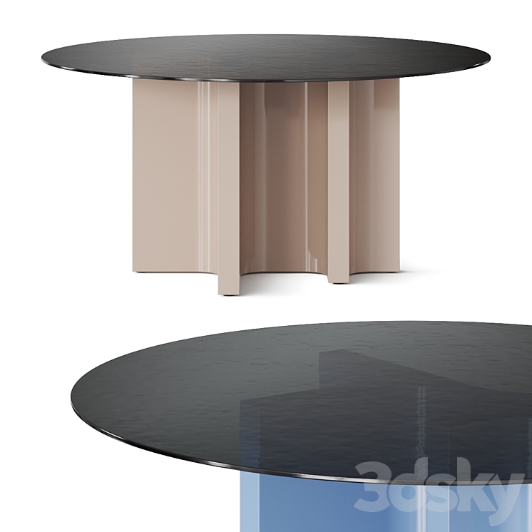 Baxter Dharma Dining Table 3DS Max Model - thumbnail 3