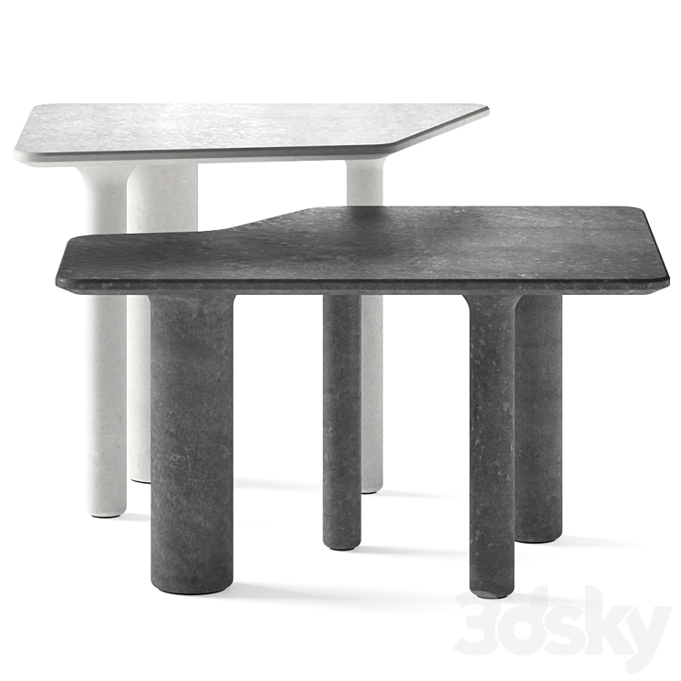 Baxter Java Coffee Tables 3DS Max - thumbnail 1