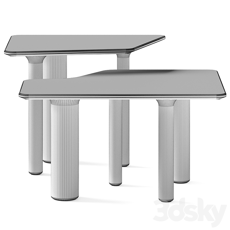 Baxter Java Coffee Tables 3DS Max - thumbnail 2