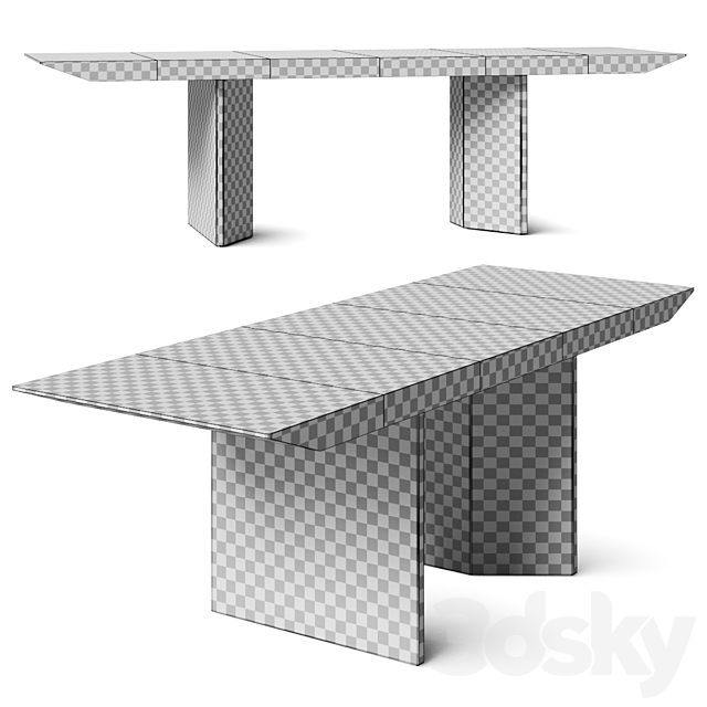 Baxter Judd Dining Tables 3DS Max Model - thumbnail 4