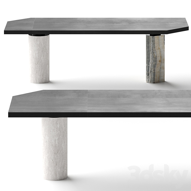 Baxter Jupiter Dining Table 3DS Max - thumbnail 1