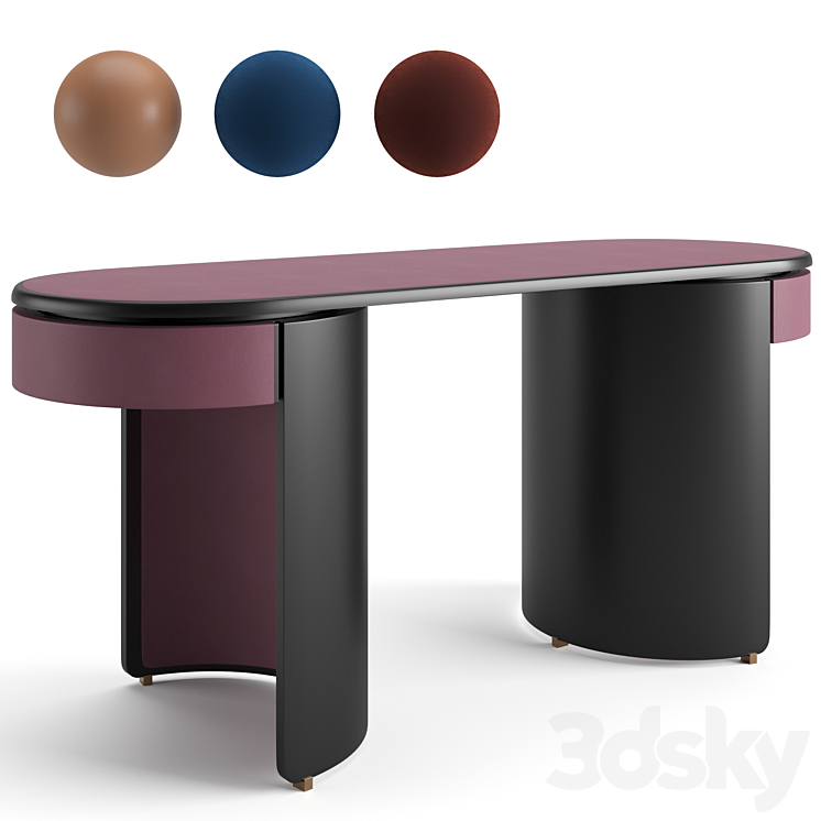 Baxter Parsek desk 3DS Max Model - thumbnail 1