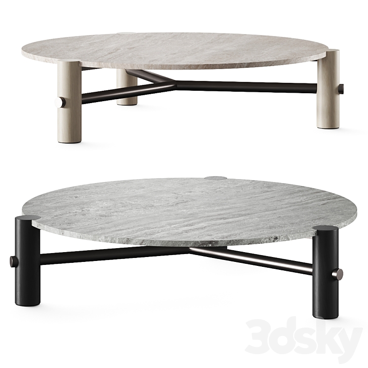 Baxter Thalatha Coffee Table 3DS Max Model - thumbnail 1