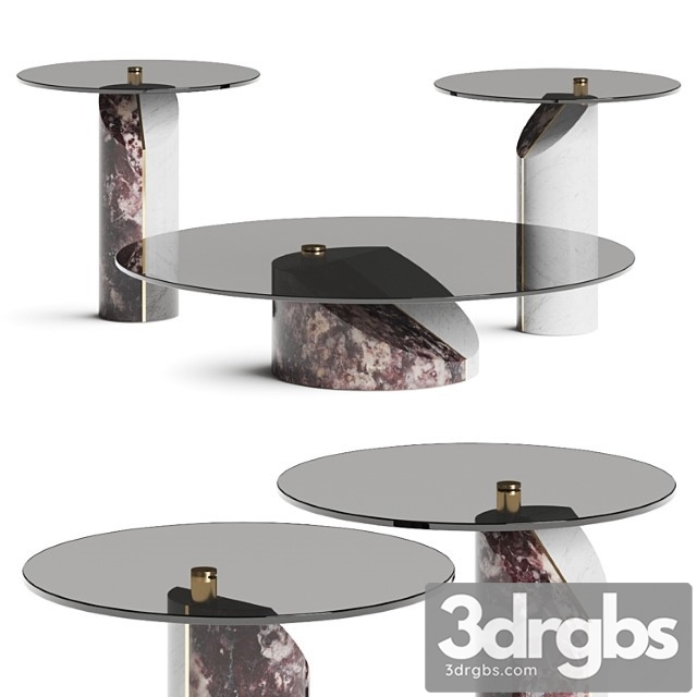 Baxter Ziggy Coffee Side Tables 3dsmax Download - thumbnail 1