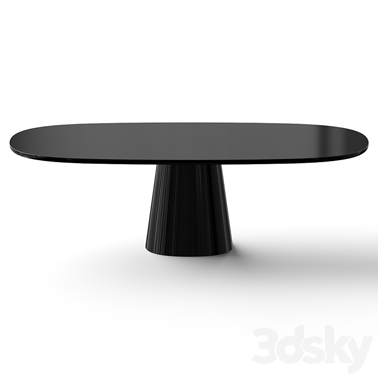 B&B Italia Allure O Dining Table 3DS Max Model - thumbnail 2