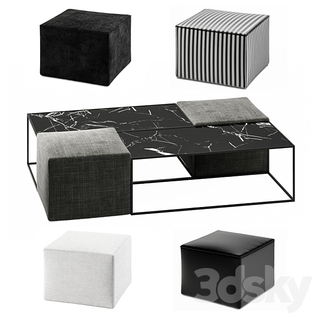 B&B Italia Coffee Table 3DSMax File - thumbnail 1