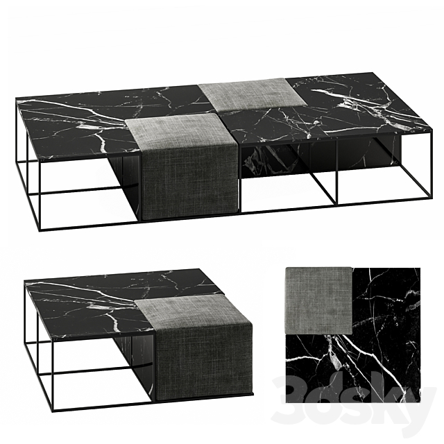 B&B Italia Coffee Table 3DSMax File - thumbnail 3