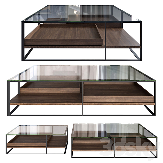 B&B Italia Maxalto small tables Lithos 3DSMax File - thumbnail 1