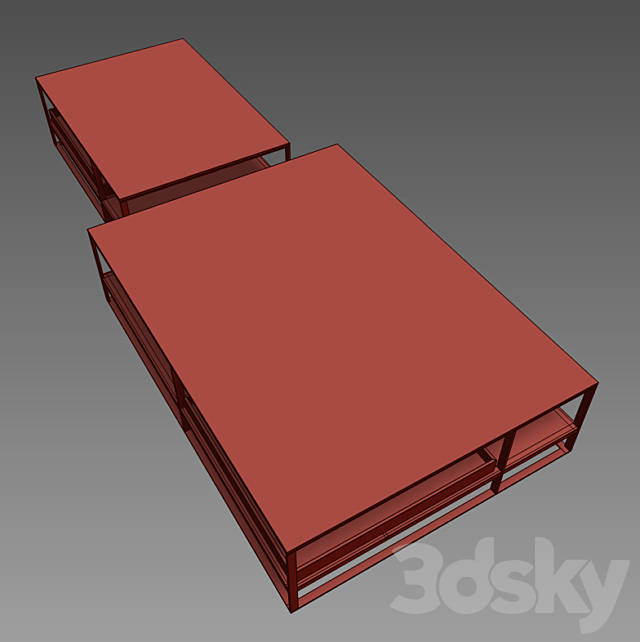 B&B Italia Maxalto small tables Lithos 3DSMax File - thumbnail 2