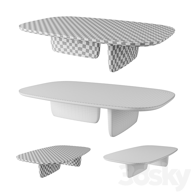 B&B Italia Tobi-Ishi small table 3DSMax File - thumbnail 3