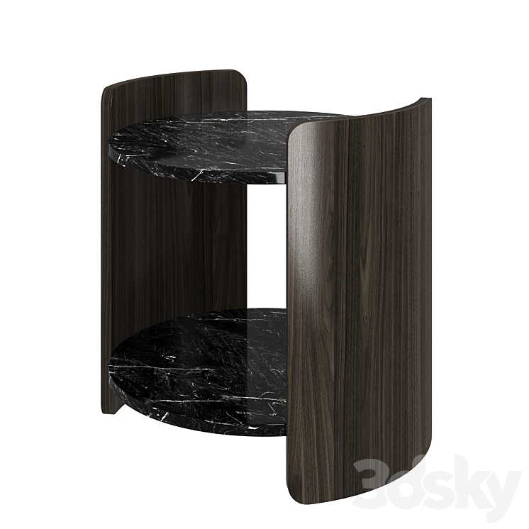 Bedside table Mirach 3DS Max Model - thumbnail 2