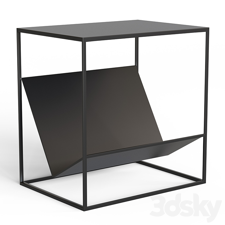 Bedside table with magazine stand Hiba 3DS Max - thumbnail 1