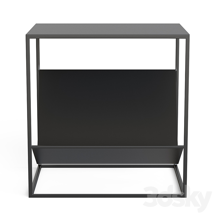 Bedside table with magazine stand Hiba 3DS Max - thumbnail 2