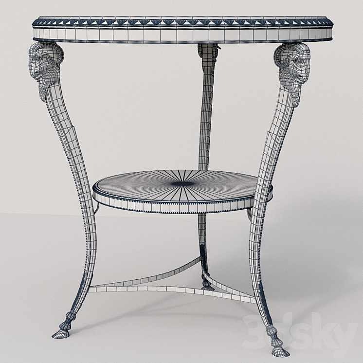 Belier 1116 Table of Bronze d'Art 3DS Max - thumbnail 2