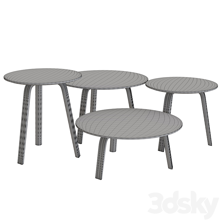 Bella Coffee Table 3DS Max - thumbnail 2