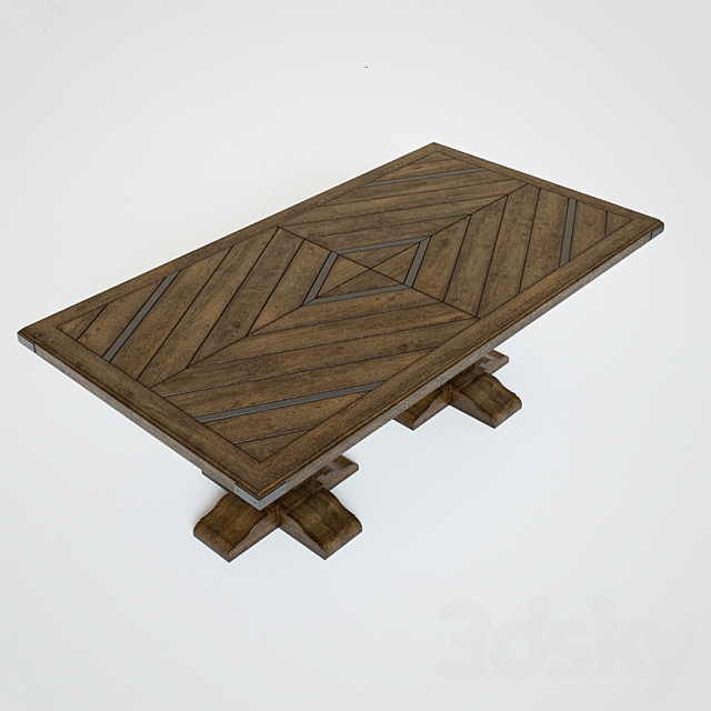 Bernhardt | Woodbury Cocktail Table 3DS Max Model - thumbnail 2