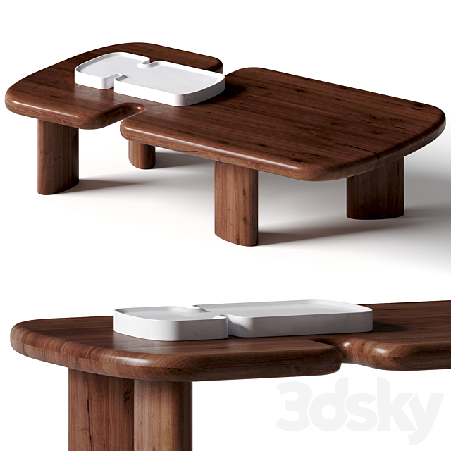 Bicephale by Ralph Pucci coffee table 3ds Max - thumbnail 1