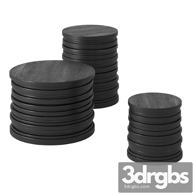 Bidu table set. baxter. 2 3dsmax Download - thumbnail 1