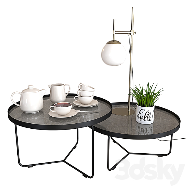 Billy Keramik Coffee table 3DSMax File - thumbnail 1