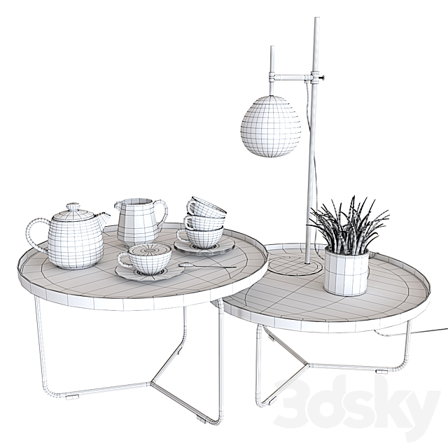 Billy Keramik Coffee table 3DSMax File - thumbnail 2