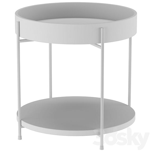 Black and beige coffee table 3ds Max - thumbnail 2