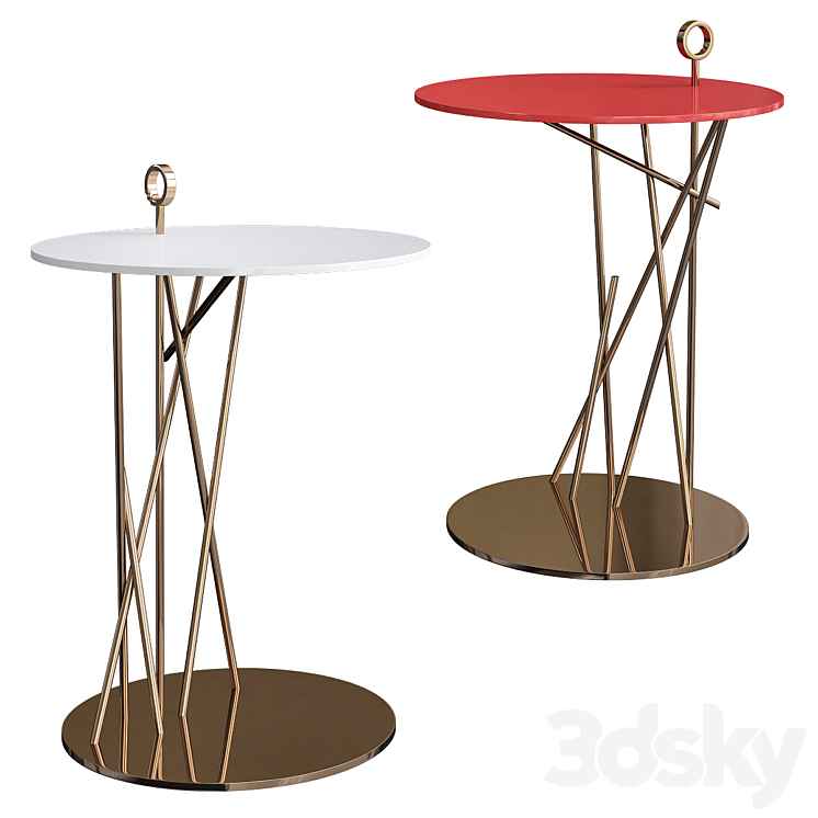 Black Tie TAO SIDE TABLE BY CLAUDIA CAMPONE AND MARTINA STANCATI 3DS Max - thumbnail 1