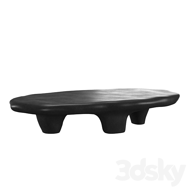 BLACK TRIPOD COFFEE TABLE 3ds Max - thumbnail 2