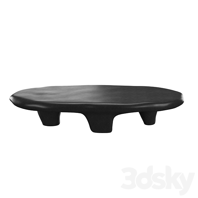 BLACK TRIPOD COFFEE TABLE 3ds Max - thumbnail 3