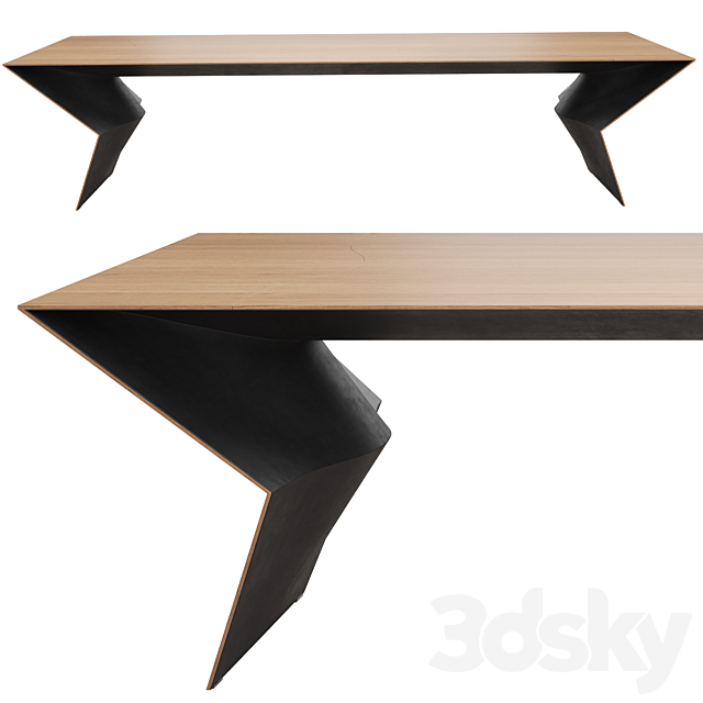 Blitz table by B&b Italia brand 3ds Max - thumbnail 2