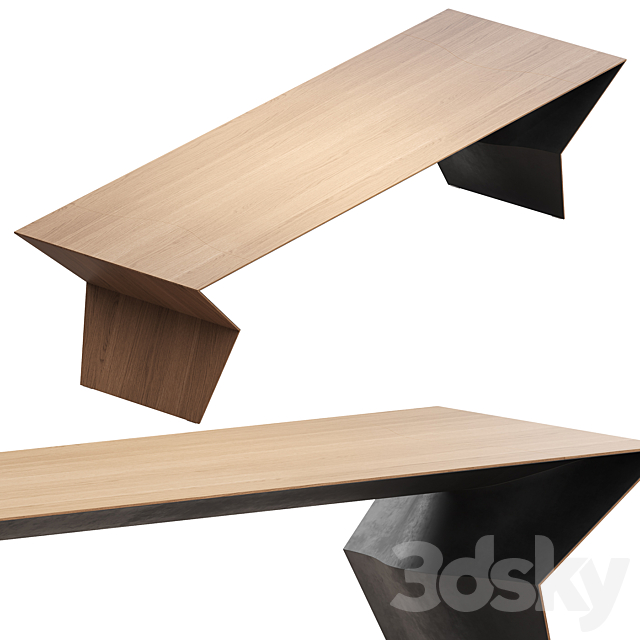 Blitz table by B&b Italia brand 3ds Max - thumbnail 3