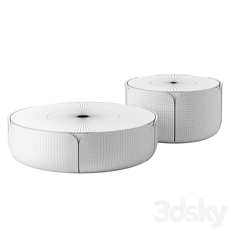 Bloom coffee tables by Milla & Milli 3DS Max - thumbnail 2